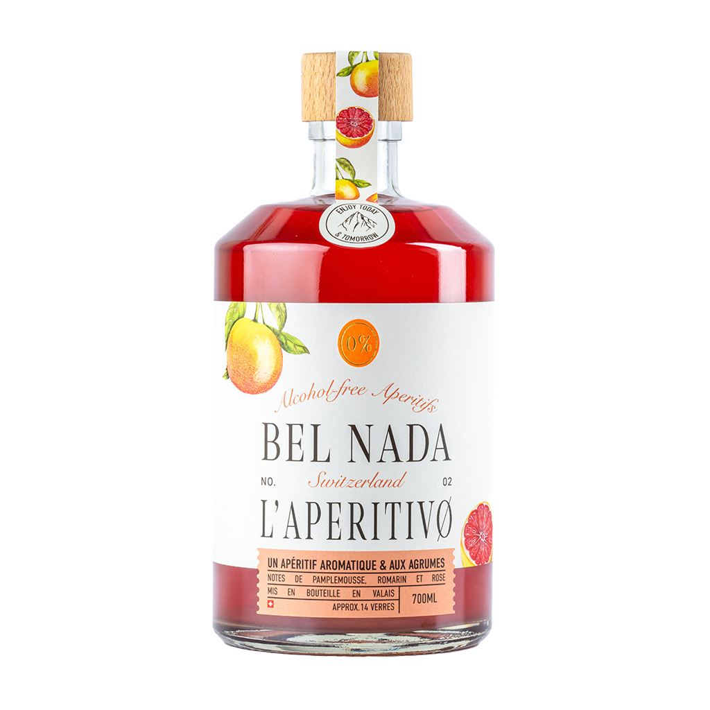 Bel Nada Aperitivo - Alkoholfreier Aperitif in der 700ml Flasche