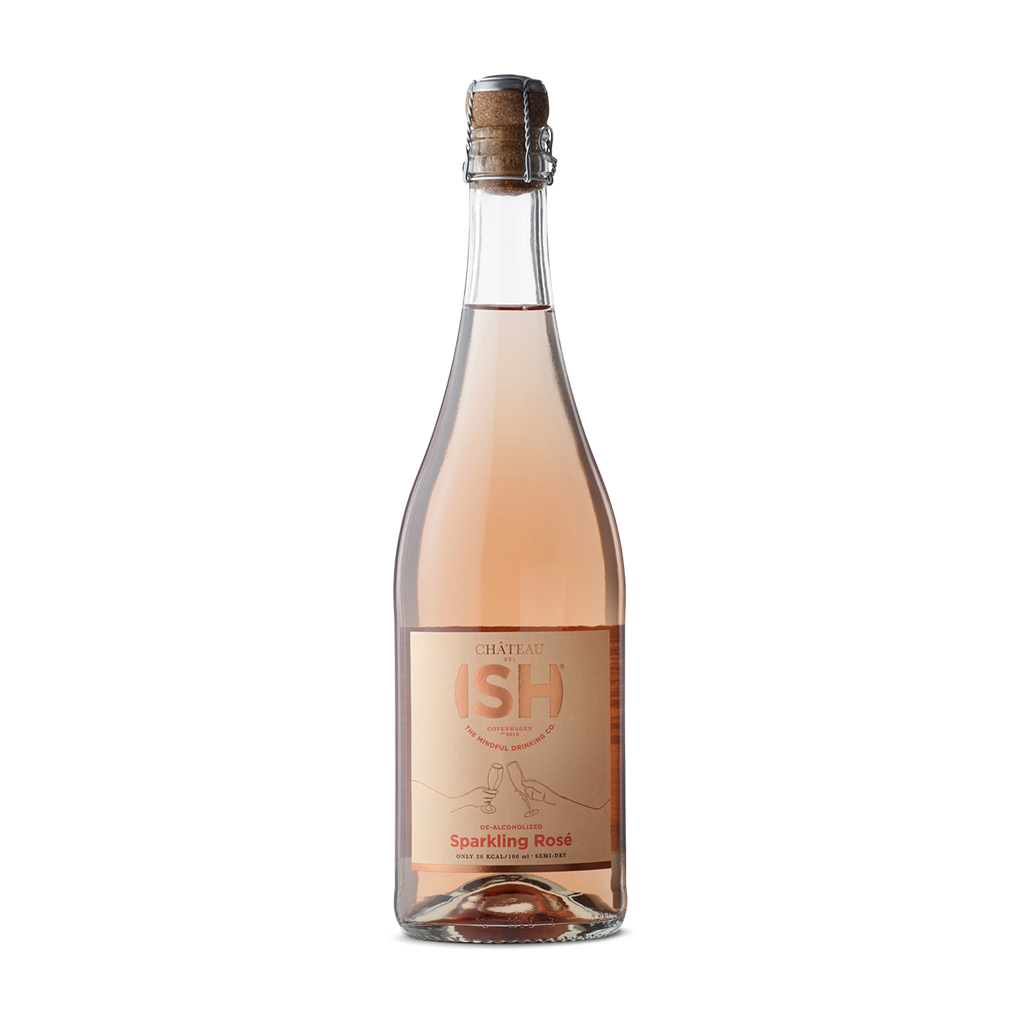 Château del ISH Sparkling Rosé - alkoholfreier Rosésekt in der 0,75L Flasche